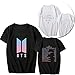Qaedtls Kpop BTS World Tour Love Yourself Concert Shirt Jungkook V Suga Jimin T-Shirt