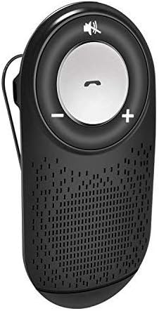 Amazon 車のbluetoothハンズフリースピーカーワイヤレスポータブルスピーカーbluetooth車載スピーカーフォン内蔵モーションセンサーおよびマイクdspテクノロジーエコーなし音声通話音楽高品質オーディオ 黒 プレーヤー レシーバー 車 バイク