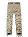 OCHENTA Men's Cotton Washed Multi Pockets Military Cargo Pant #3380 Khaki 34