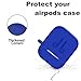 AirPods Case 7 in 1 Airpods Accessories Kits Protective Silicone Cover and Skin for Apple Airpods Charging Case with Airpods Ear Hook Airpods Staps/Airpods Clips/Skin/Tips/Grips (Blue)thumb 4