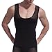 Shaxea Compression Tank Top for Men, Tummy Control and Gynecomastia Slimming Body Shaper (L, BLACK)