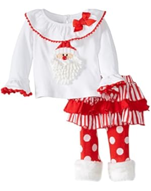 Little Girls Santa Baby Skirt Set