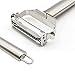 AONAN Ultra Sharp Stainless Steel Dual Julienne & Vegetable Peeler with Cleaning Brush