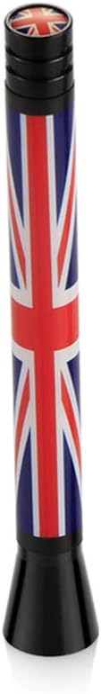 Union Jack Car Roof Radio Aerial fm Antenna Antena for Mini Cooper S JCW R55 R56 R57 R60 F55 F56 Clubman Countryman Accessories (Red Jack, 107mm)