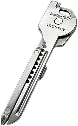 ZJWEI 1pcs Portable Stainless Flat Screwdrivers Keychain Multipurpose Pocket Tool Outdoor Multifunction Keychain