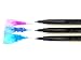 Kalesa Watercolor Brush Marker Pens, 1.5 mm Pointed Felt Nib, Medium Firm Tip, Set of 12 Colors