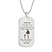 WMAO to My Son Gifts Always Remember to My Son Dog Tag from Dad Mens Boys Necklace Military Chain Air Force Pendant Thanksgiving and Child Birthday Best Souvenirs