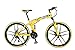 ibiky 26″ MTB Folding Dual Suspension 21 Speed Gears Mountain Bike (Yellow)thumb 1