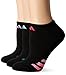 adidas womens Cushioned No Show Socks (3-Pair), Black/ Light Flash Purple/ Green Glow/ Bold Pink, Medium