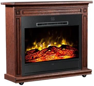 Amazon Com Heat Surge Roll N Glow Amish Electric Fireplace In Dark Oak Ev 4 Home Kitchen