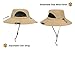 SUN CUBE Wide Brim Sun Hat Men Women, Mens Fishing Hats Sun UV Protection, Womens Hiking Bucket Hat, Outdoor Summer Safari Beach Boonie, Camping Unisex UPF 50+ Tan
