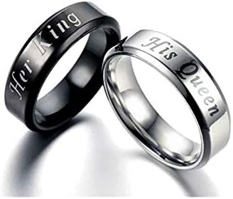 King Queen Rings Stainless Steel Couples Lover S Rings For Men