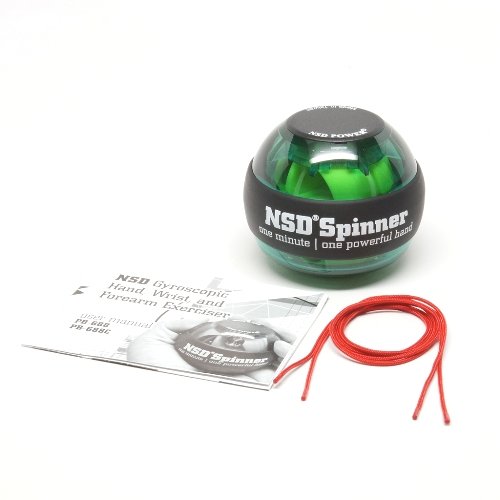 NSD Essential Spinner Gyro Hand Grip Strengthener Wrist Forearm Exerciser, Green