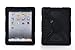 Pepkoo Ipad Mini 1& 2 Case Plastic Kid Proof Extreme Duty Dual Protective Back Cover with Kickstand and Sticker for Ipad Mini 1&2 - Rainproof Sandproof Dust-Proof Shockproof (Black/Black)