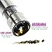 Electric Salt And Pepper Grinder Set by Home Improvement City - Battery Operated Stainless Steel Mills With LED Lights And Clear Acrylic Glass - Automatic One Hand Operation And Adjustable Coarseness