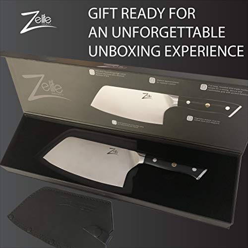 Zelite Infinity Butcher Knife 7 Inch, Meat Cleaver Knife Heavy