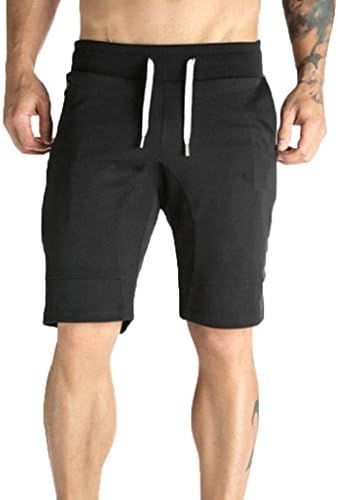 Kstare Men Shorts,Men's Casual Elastic Camo Jogger Sport Shorts Relaxed Fit With Zipper Pocket (Black, M)
