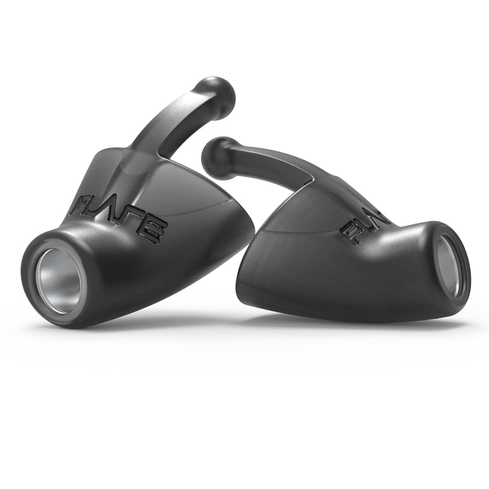 Flare Calmer Pro | Ear Plugs Alternative | Daily Noise Relief | Sound Sensitivity | Stress Relief | No Muffling | Improve Wellbeing | Comfy, Reusable, Soft Silicone Earplugs | Black Ice