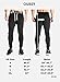Ouber Men's Fitted Jogger Pants Gym Workout Running Sweatpants with Zipper Bottom (BlackA,S)