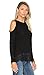 Womens Cold Shoulder Tops Long Sleeve Black Lace Shirts Blouse
