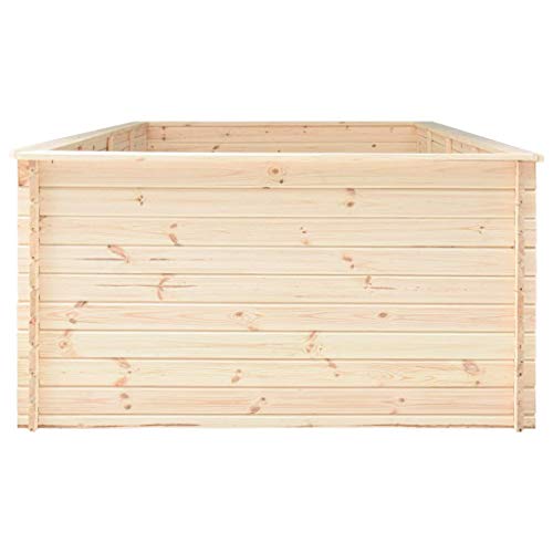 vidaXL Kiefernholz Hochbeet Pflanzkübel Pflanzkasten Gemüsebeet Pflanzbeet Blumenkasten Frühbeet Gartenbeet Blumenkübel… – Bild 4