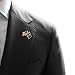 American and Navy Crossed Flags Enamel Lapel Pin 1