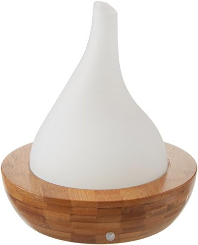 Glass and Bamboo Aroma Essential Oil Diffuser and Ultrasonic Cool Mist Humidifier