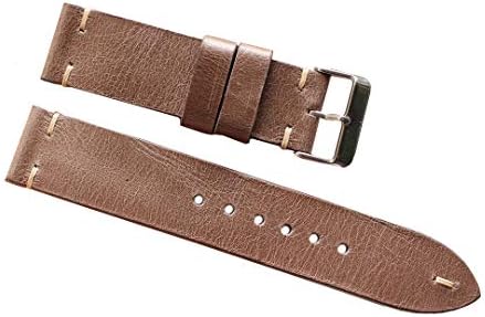OVERWRIST Watchband Handmade Leather Strap Khaki