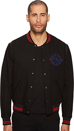 The kooples men s teddy with embroidery on the sleeves …