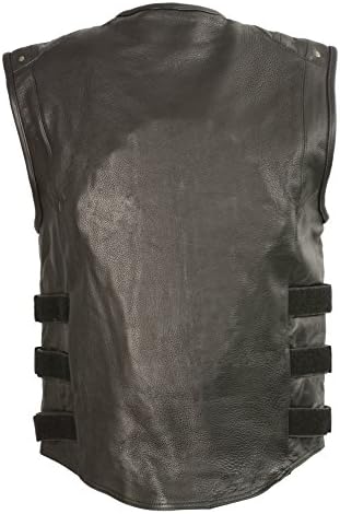 CLUBVEST-Men's Updated SWAT Style Biker Vest-BLACK-3X