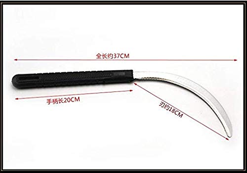 Solid Aim Tools, Tropical Serrated Grass Hook Cutter,Pure Steel Blade Light Wight, ldea for Removing Unwanted Vines and Weeds. Overall All in Length 14 inches.by Present Natural.