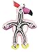 KONG - Wild Knots Flamingo - Internal Knotted Ropes and Minimal Stuffing for Less Mess - For Medium/Large Dogs