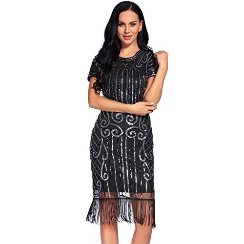 vintage inspired sequin dress