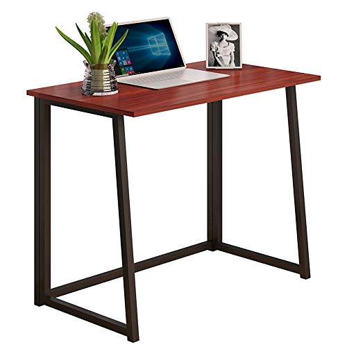 THKKY NoAssembly Folding Desk, 31.5" Small Computer Desk Home Office