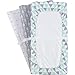 Changing Pad Cover – Premium Baby Changing Pad Covers 4 Pack – Boy or Girl Changing Pad Cover – Pure Cotton Machine Washable Grey and White Changing Table Cover – Diaper Changing Pad Cover Sheets