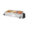Invero-Compact-3-Section-Stainless-Steel-Food-Buffet-Server-and-Warming-Hotplate-Tray-with-Adjustable-Temperature-Control-Clear-Lids-and-Cool-Touch-Handles-200W Invero® Compact 3-Section Stainless Steel Food Buffet Server and Warming Hotplate Tray with Adjustable Temperature…