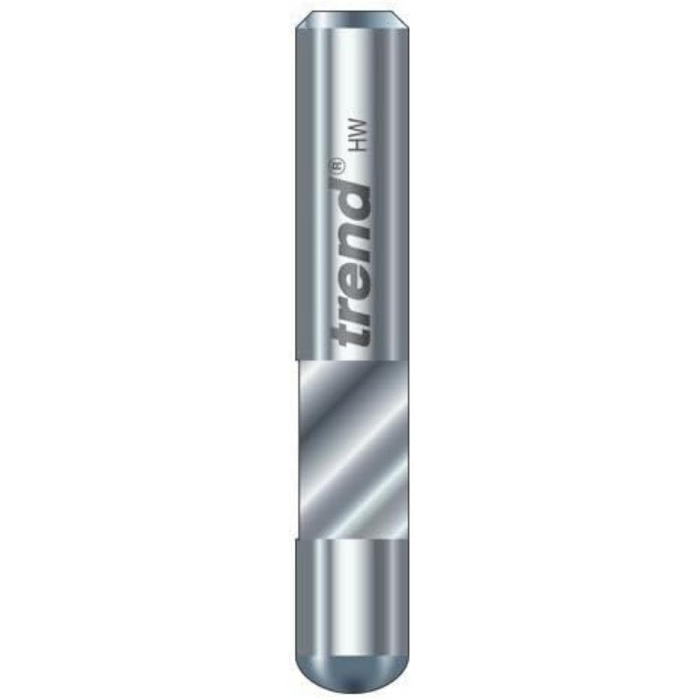 Trend Professional Trimmer, 90-Degree, 1/4 Inch Shank, 6.3mm Cut Diameter & 10mm Cut Length, Solid Carbide, S48/40X1/4STC