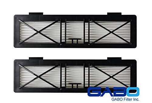 Gabo Filter GBV-0102 Neato Vacuum Cleaner Ultra-Performance Filter Fits BotVac D Series Replacement Accessory Compare Part No 945-0215(2pack)