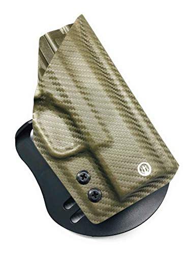 MyHOLSTER OWB Leather Belt Holster For CZ 75D PCR Compact, Open Top, Right Hand
