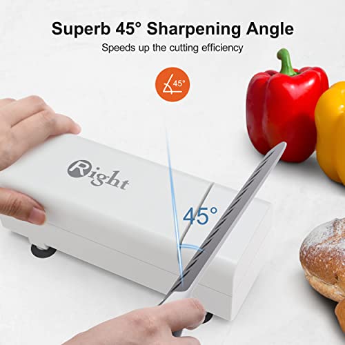 Knife Sharpener, 45 Degrees Electric Knife Sharpener, Diamond Abrasive