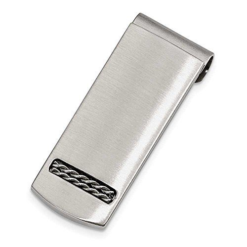 Chisel Stainless Steel Brushed Money Clip