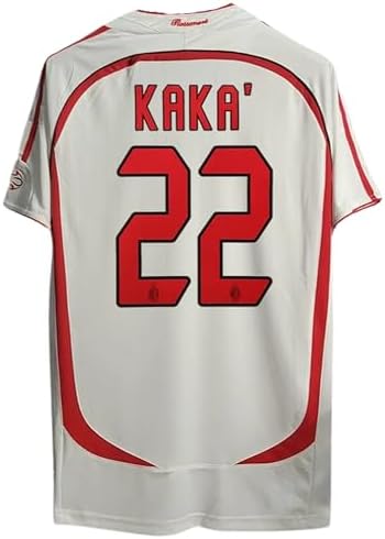 Amazon.com : Milan Kaka Retro White Short Sleeve 06/07 Soccer