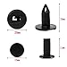 OCR 8mm Push Hole Retainer Black Nylon Push Type Fastener Rivet Assortment Kit 100pcs for Ford Toyota Honda Chrysler (8mm-100pcs)