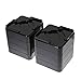 ZHENXI Adjustable Bed Riser Furniture Lift Bed Frame Risers Create Under Bed Storage Heavy Duty Set of 8 (1x4x4) Black Color