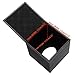 LN LOVE NEST Stylish PU Leather Tissue Box Holder, Square Napkin Holder Pumping Paper Case Dispenser, Facial Tissue Holder with Magnetic Bottom for Home Office Car Automotive Decoration Black