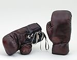 New Vintage 1930's Style Real Leather Full Size hand stitched Boxing Gloves