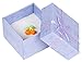 SDBING 12Pcs Cutely Small Gift Box for Ring Earrings Jewelry Boxes 4x4 cm (Purple)