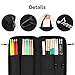 Donner Drumsticks Bag Holder Thickened Large Capacity Drum Sticks Bag Hangable Portable for Drumsticks Brushes Mallets Up to 12 Pairs, Black