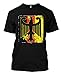 German Eagle - Deutschland Coat of Arms Men's T-Shirt (Black, Large)