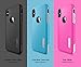 iPhone X Case, TOTU [Scratch Resistant] Slim Dual Layer Drop Protection Shockproof Enhanced Grip Case Fit for Apple iPhone X / 10 2017 Hybrid Hard PC Back Cover + Soft TPU Inner - Cyan Blue/Haze Gray